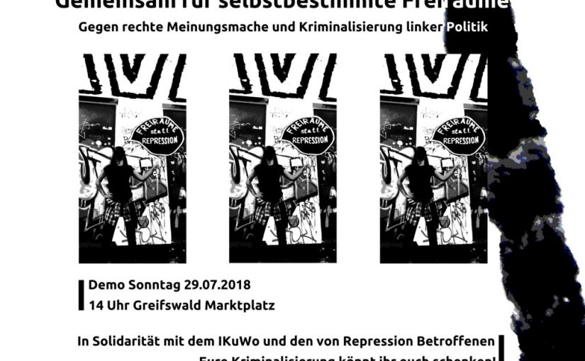 Demo in Greifswald: Solidarität mit Betroffenen von Repression