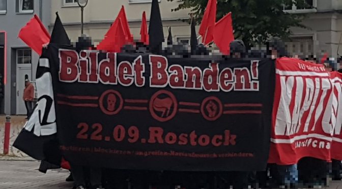 Vorabenddemo in Rostock, warm laufen für den 22.09! - Naziaufmarsch verhindern!