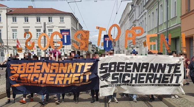 Mecklenburg-Vorpommern: 1000 Menschen gegen das neue SOG