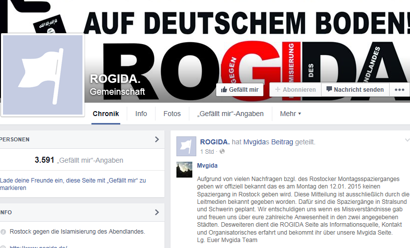 Rostock: 800 Menschen demonstrieren gegen geplanten ROGIDA-Aufmarsch