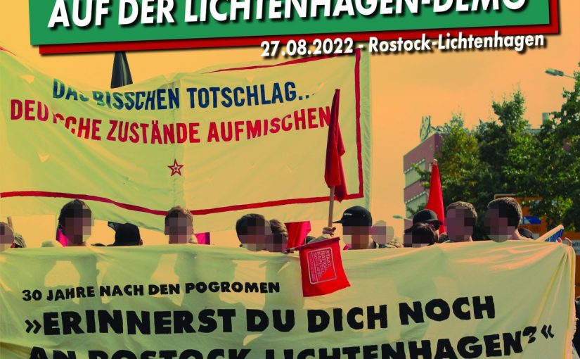 30 Jahre Rostock Lichtenhagen – hinein in den Antifa Block!
